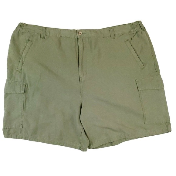 MENS KING SIZE CARGO SHORTS BIG & TALL SIZE 54 INSEAM KINGSIZE GREEN - Picture 1 of 4